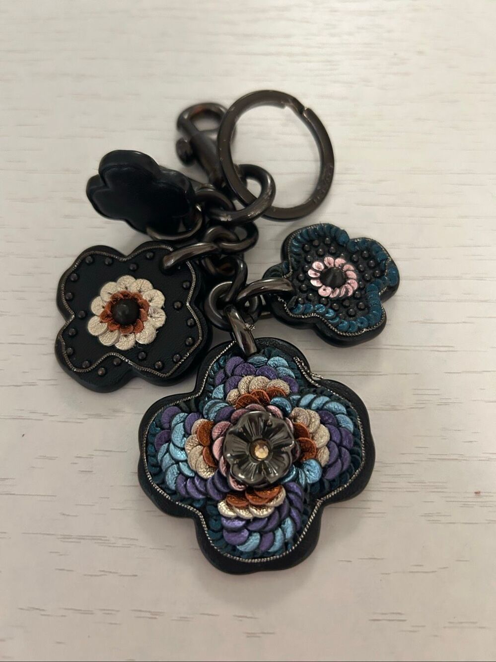 COACH Leather Keychain
